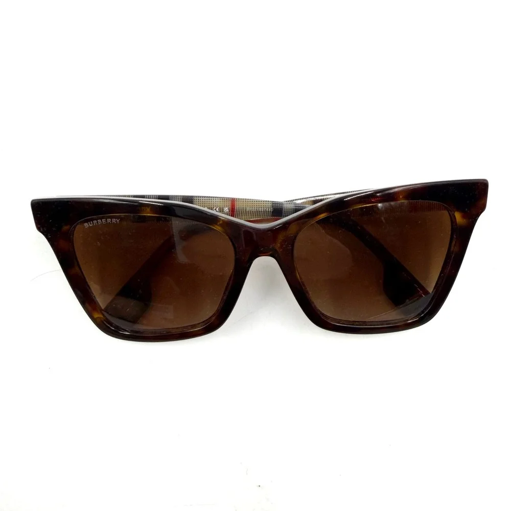 Burberry Elsa Sunglasses B4346 Cat Eye‎ Tortoiseshell Havana Novacheck Plaid